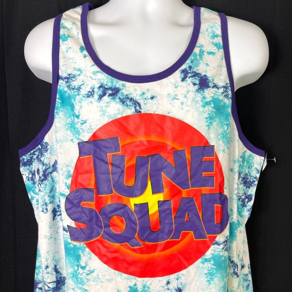 Tune Squad Space Jam New Legacy Tie Dye Tank Top XL Mens Bugs Bunny Warner 2021